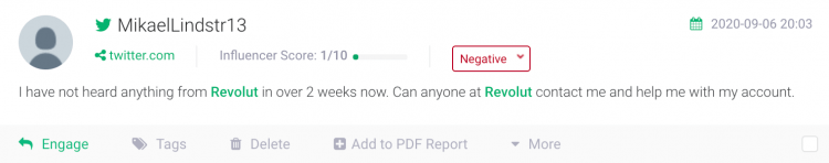  ذکر یک توییتر منفی 