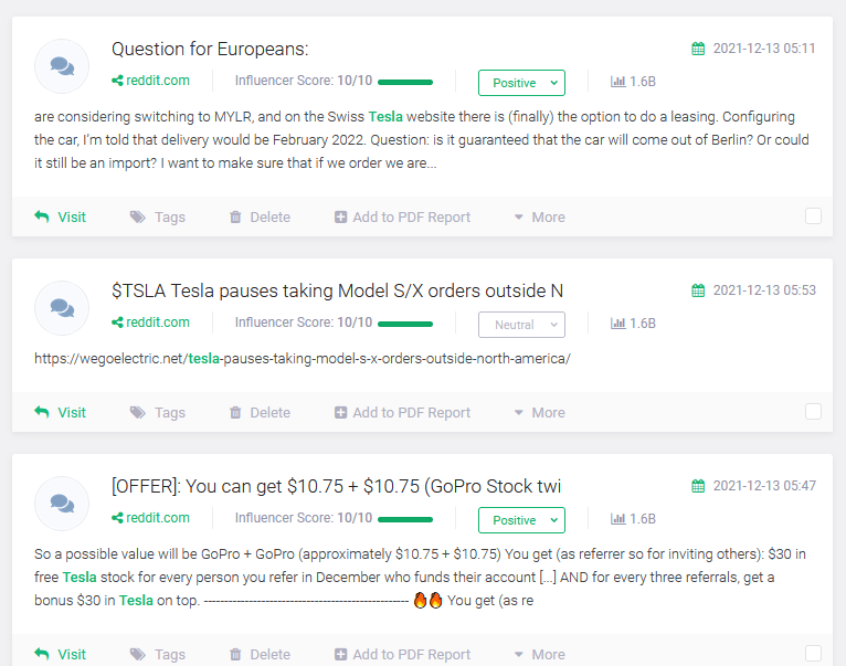 چگونه Brand24 ردیابی میکند Reddit ذکر میکند